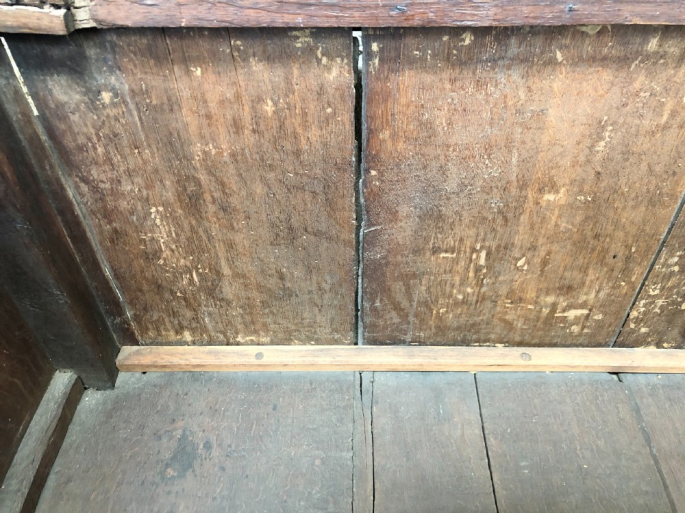 Antique Oak Panelled Coffer View IV