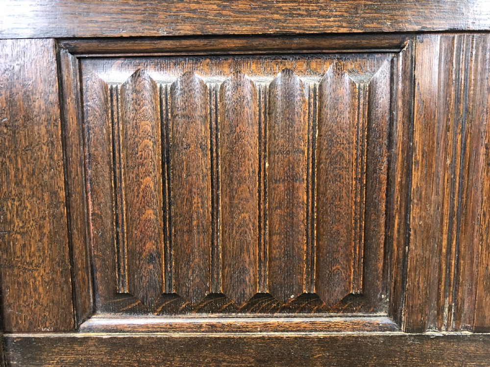 Early 20th Century Panelled Oak Coffer View IV