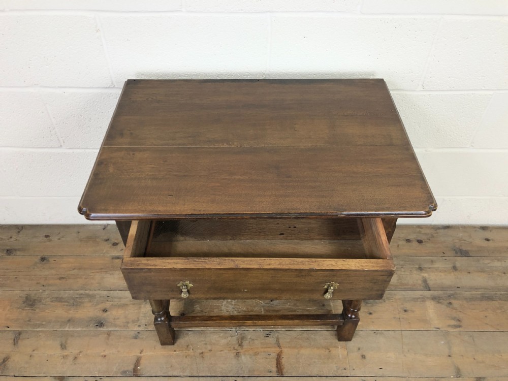 Antique Oak Side Table View III
