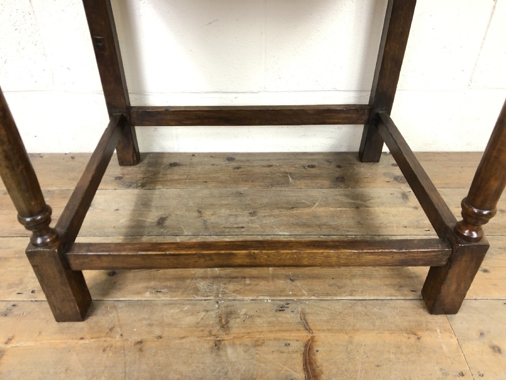 Antique Oak Side Table View V