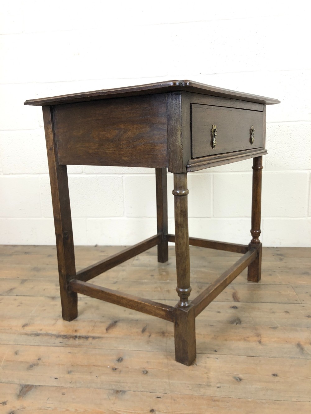 Antique Oak Side Table View VIII