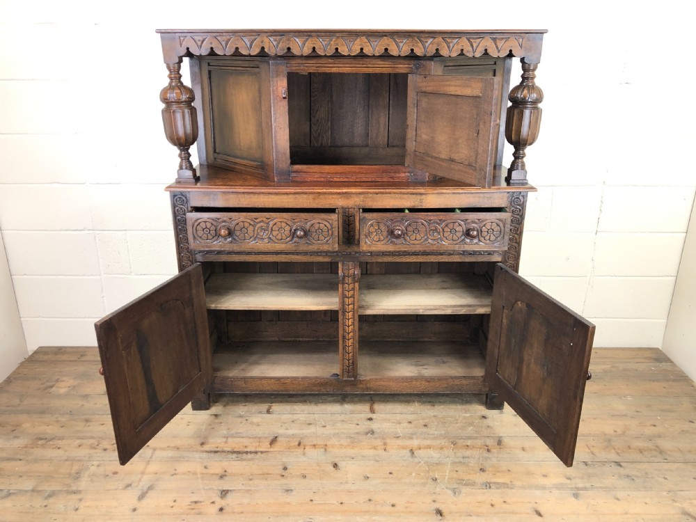 Antique English Oak Cupboard View III