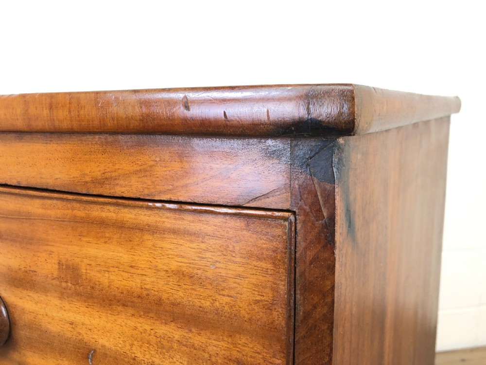 Small Antique Mahogany Chest of Drawers View VI