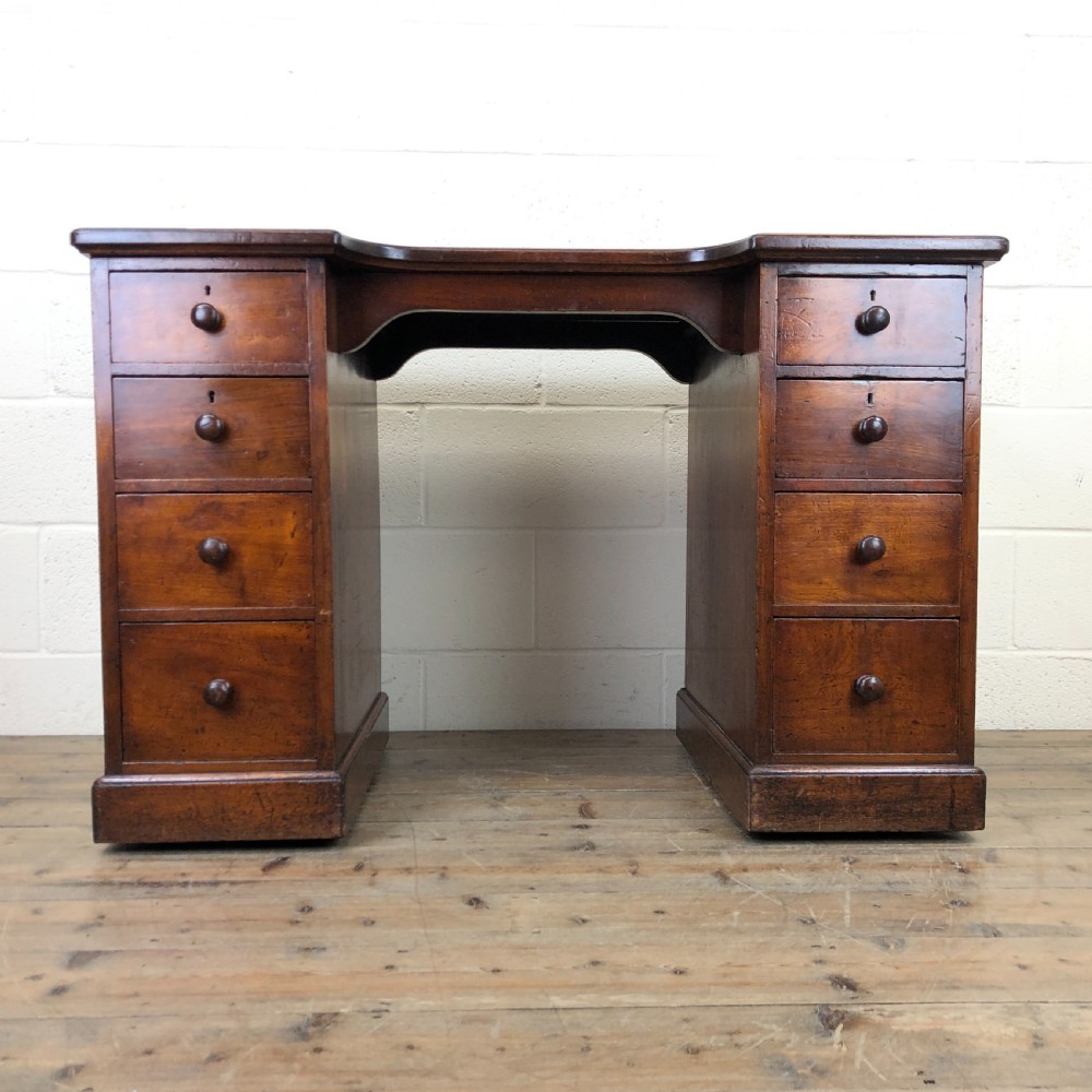 19th Century Mahogany Kneehole Writing Desk