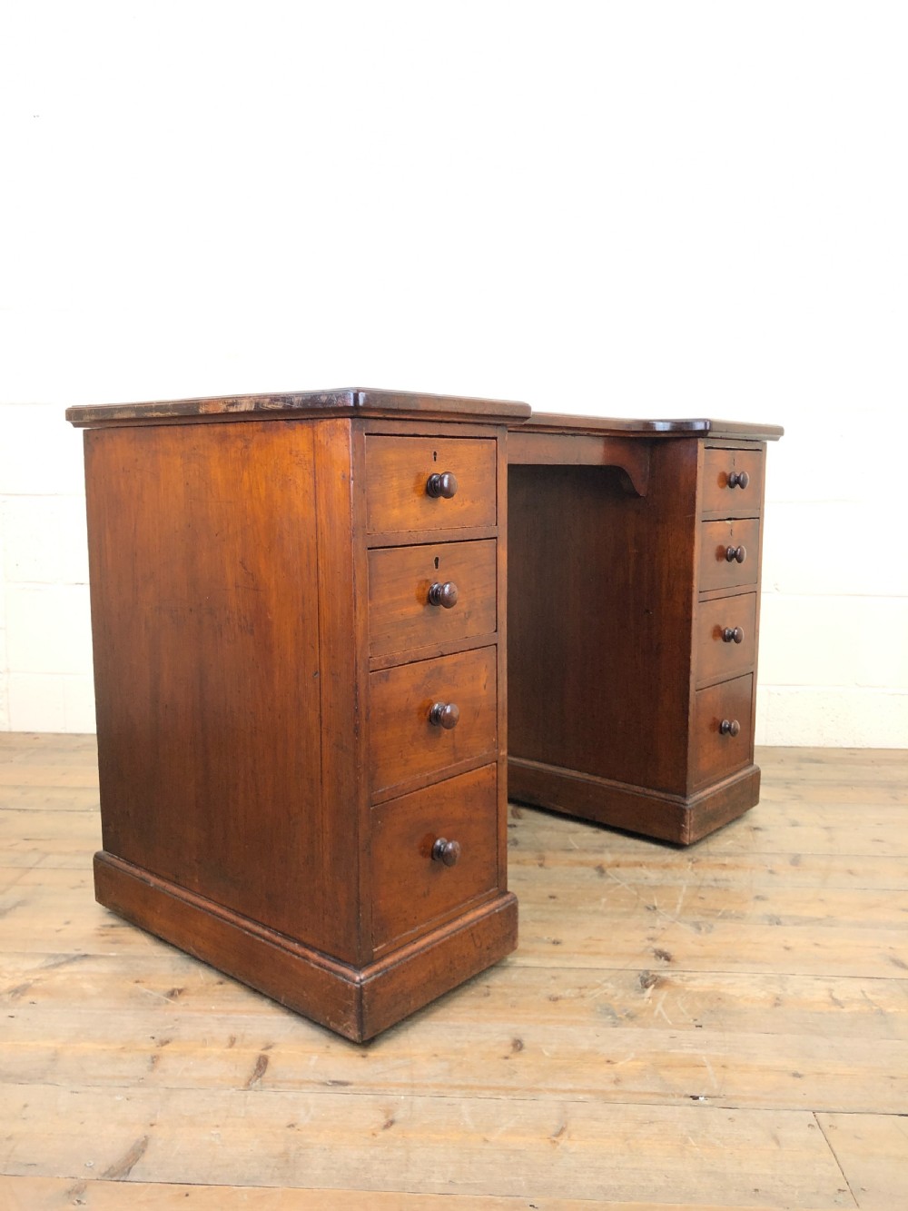 19th Century Mahogany Kneehole Writing Desk View VII