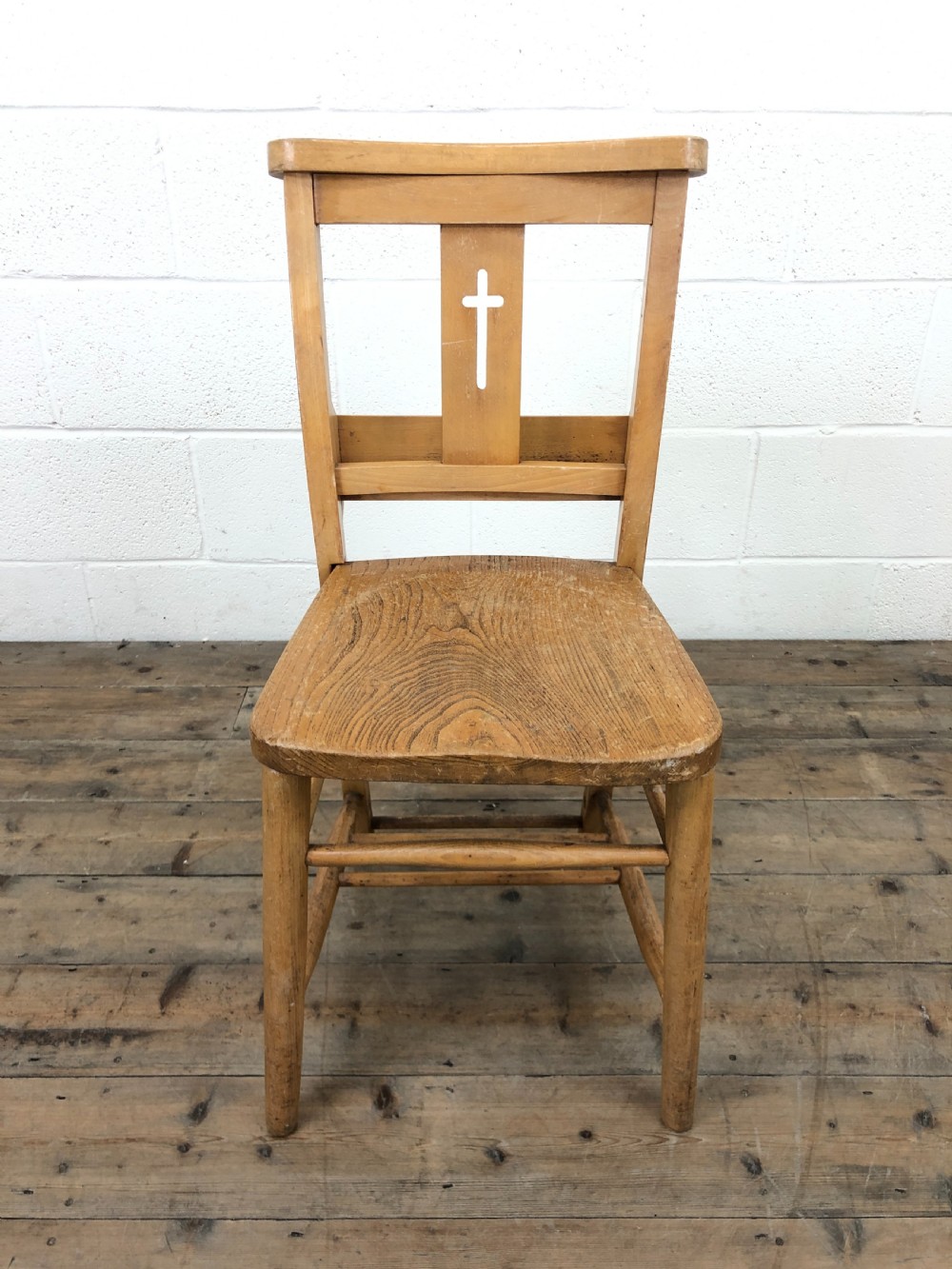 Set of Eight Antique Church Chairs View III