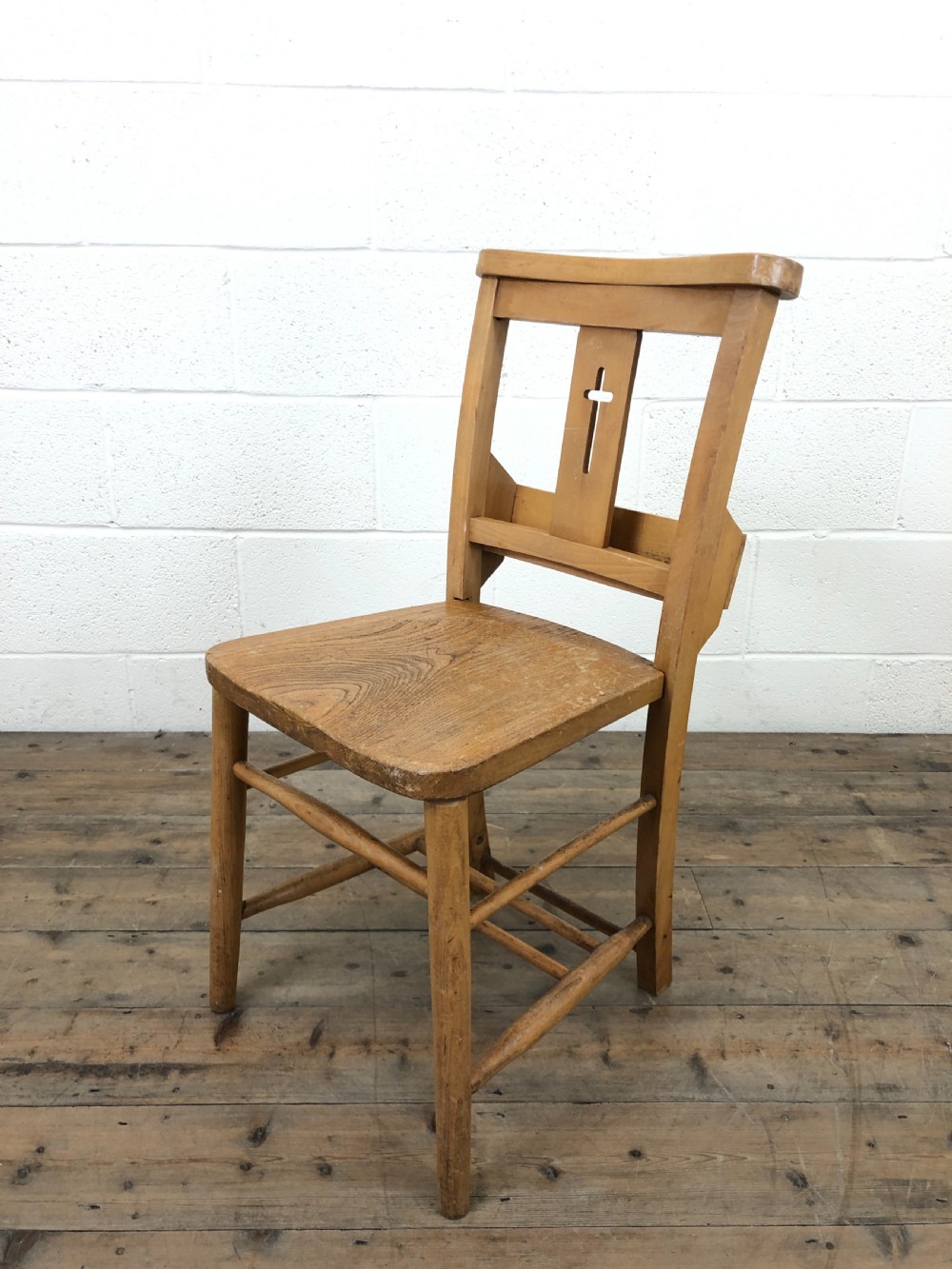 Set of Eight Antique Church Chairs View IV