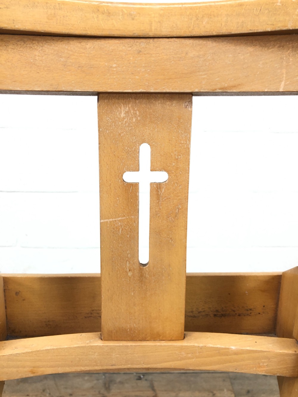 Set of Eight Antique Church Chairs View VI