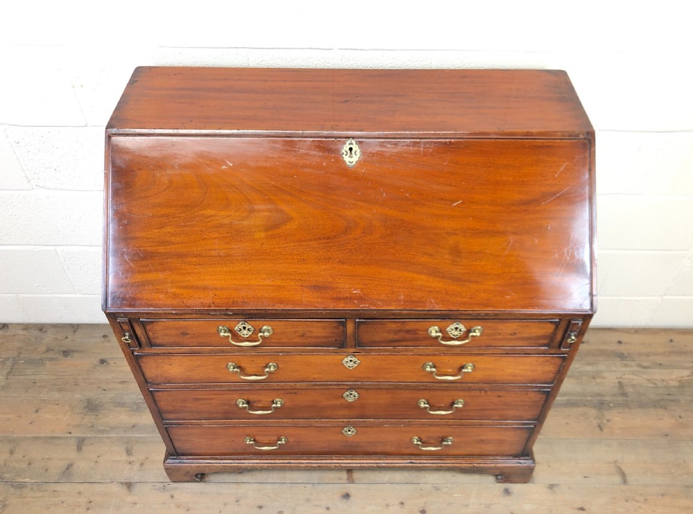 Antique George III Mahogany Bureau View III