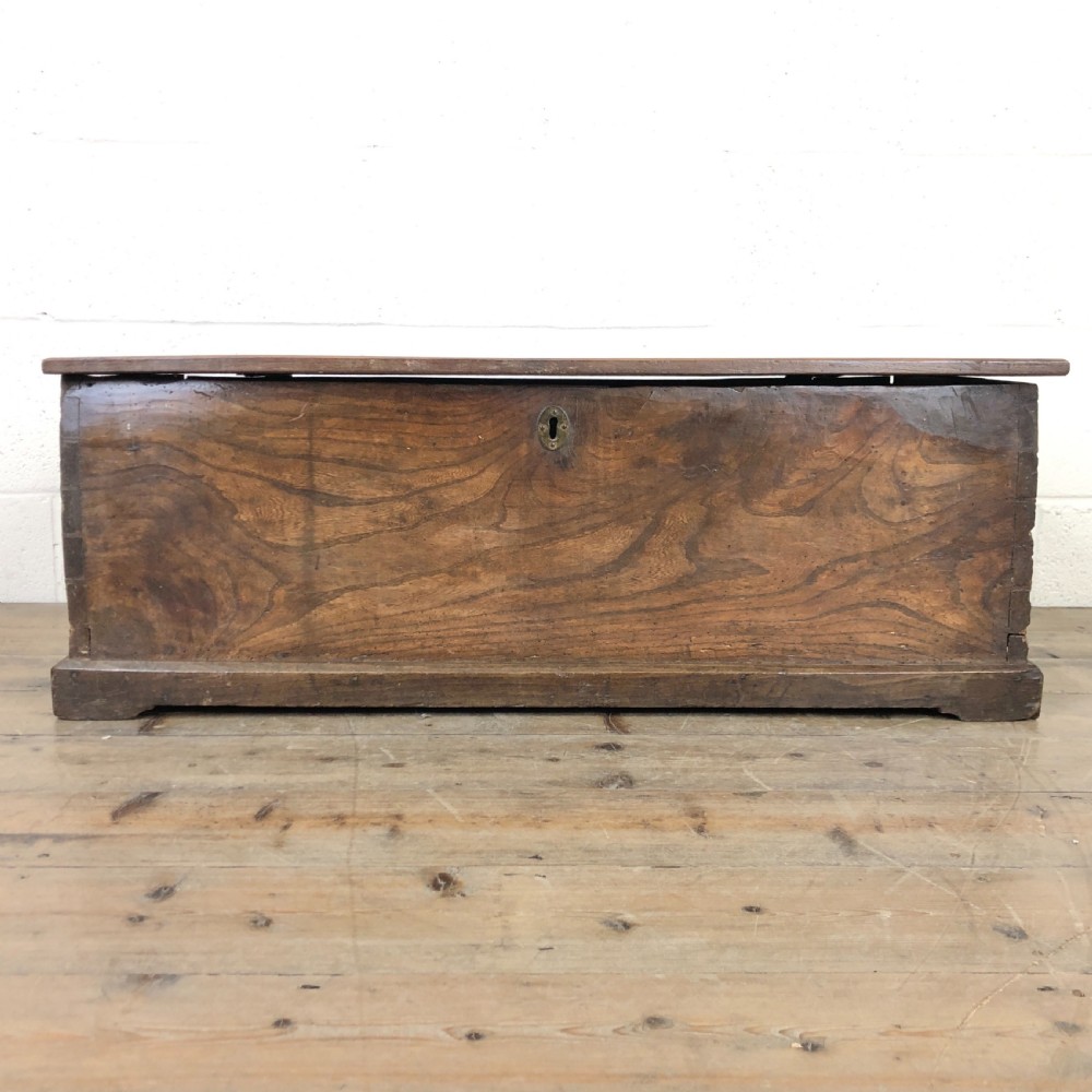 Antique Rustic Elm Trunk 