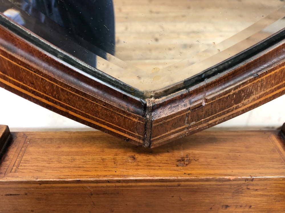 Large 19th Century Shield-Shaped Mirror View III