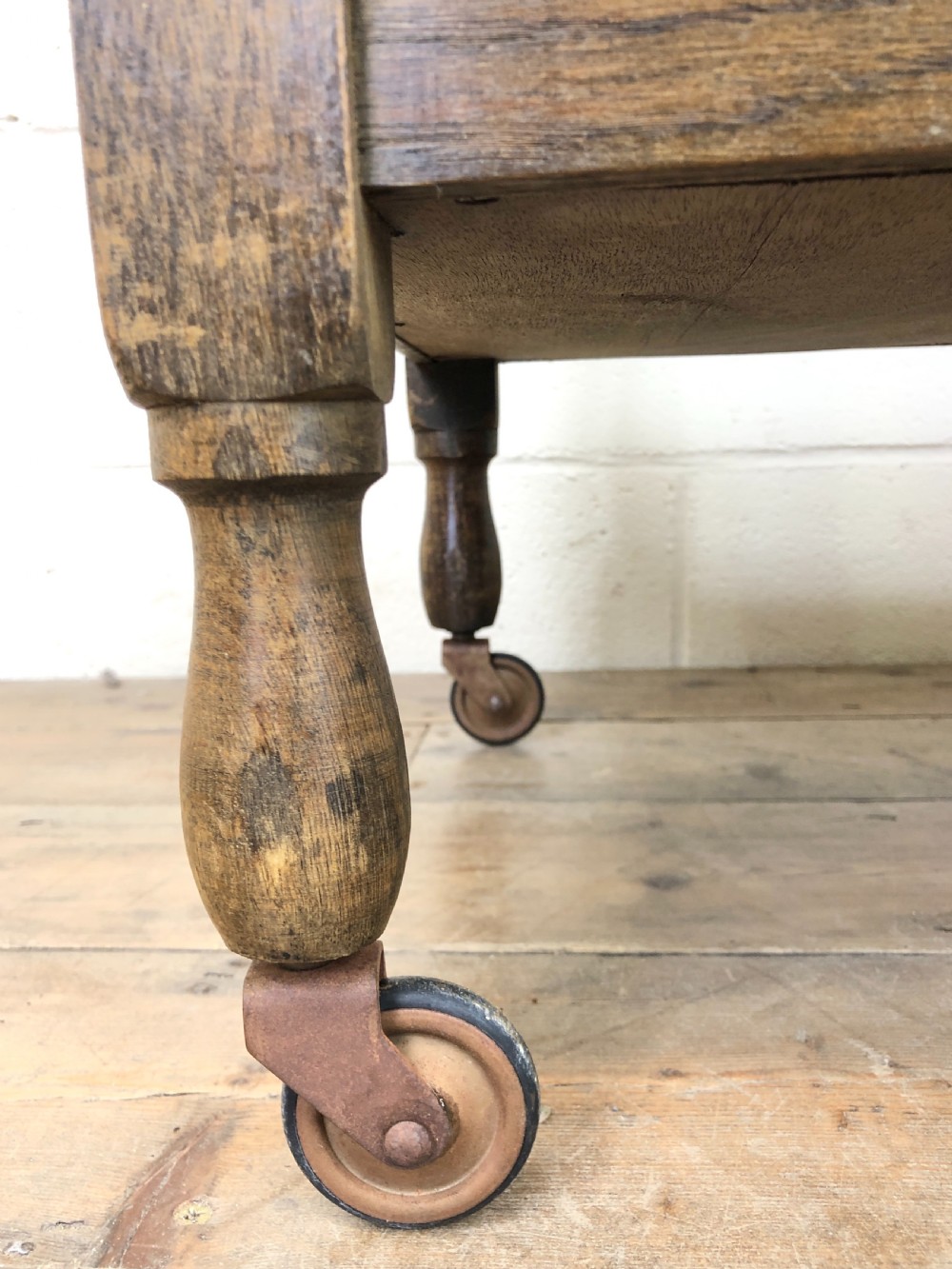 Antique Oak Drinks Trolley View IV