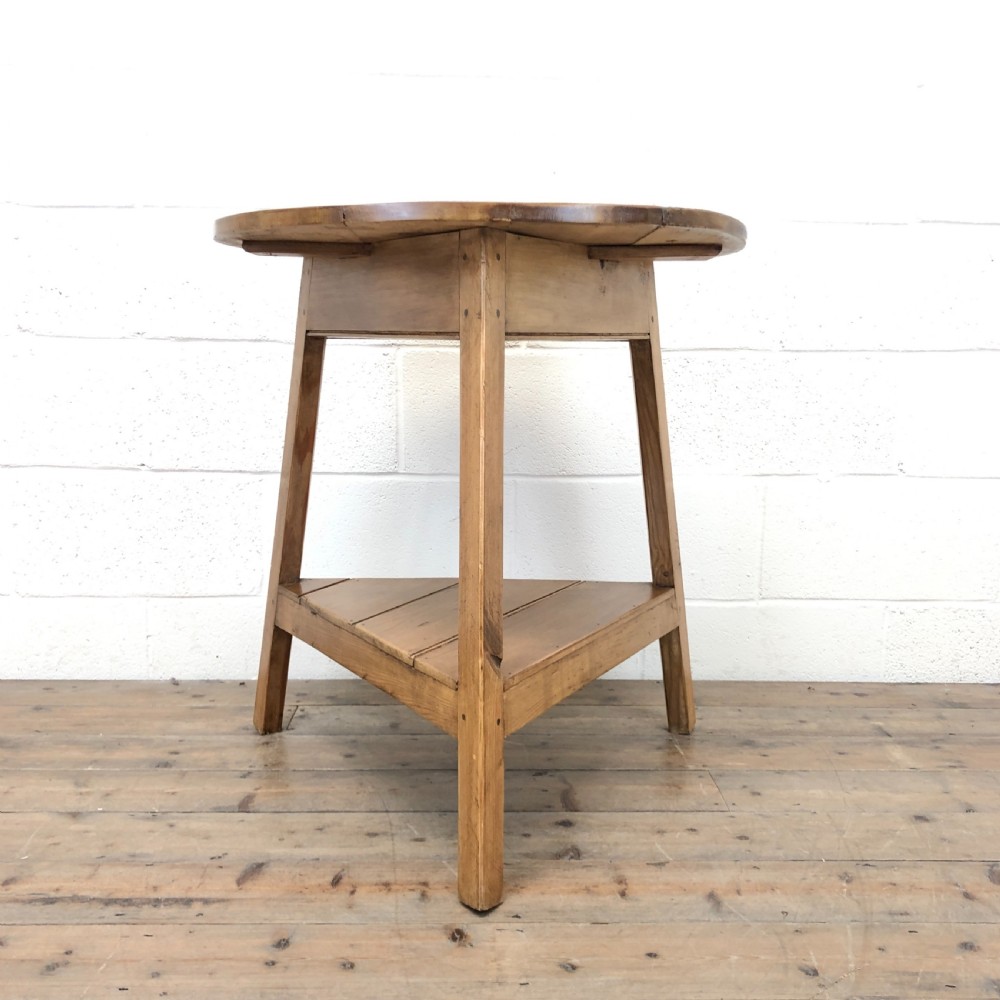 Antique Pine Tripod Side Table