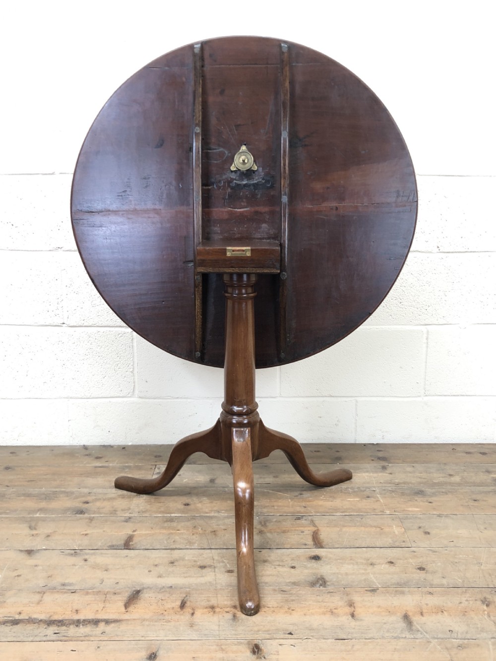 George III Mahogany Snap Top Table View IV