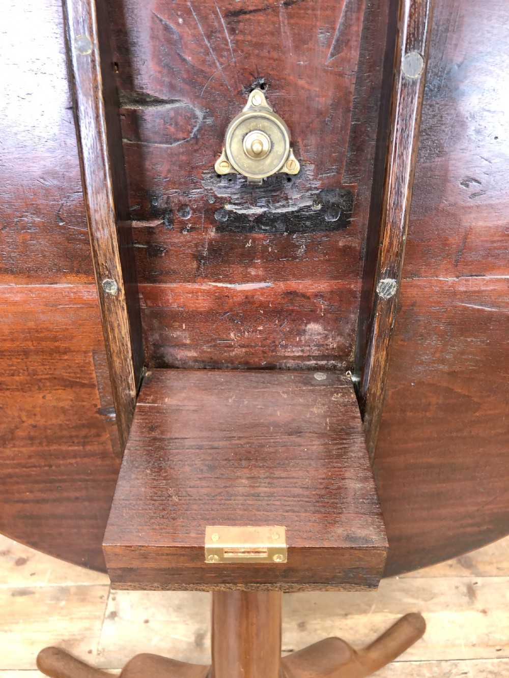 George III Mahogany Snap Top Table View V