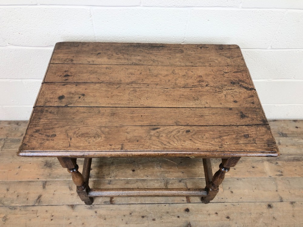Antique Oak Side Table View II