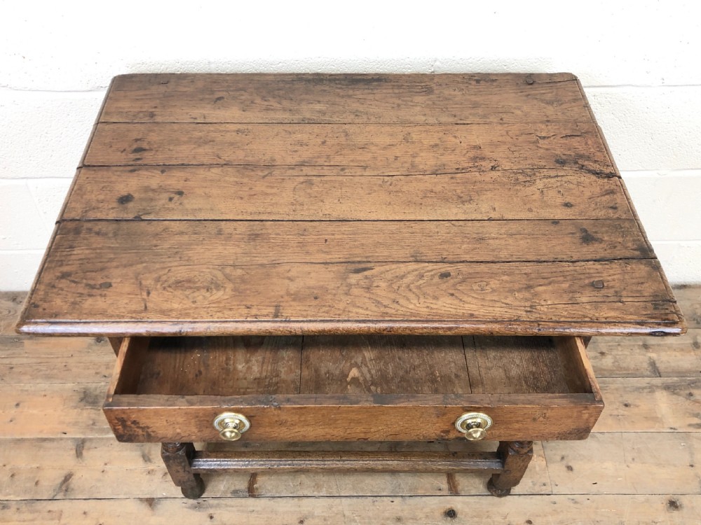 Antique Oak Side Table View III