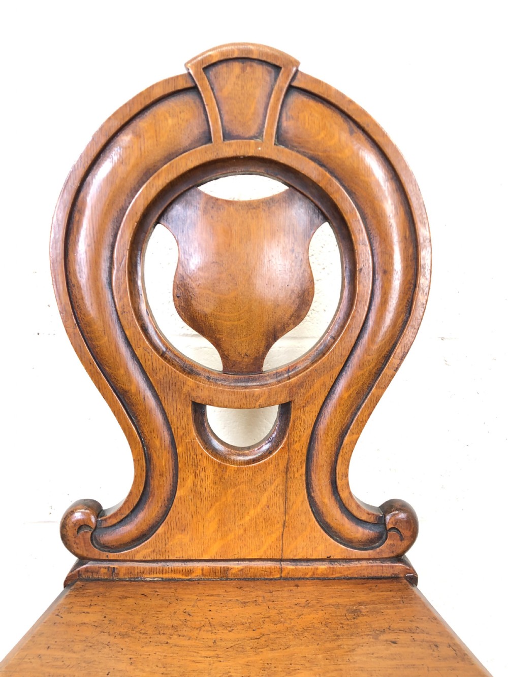 Victorian Mahogany Hall Chair View III