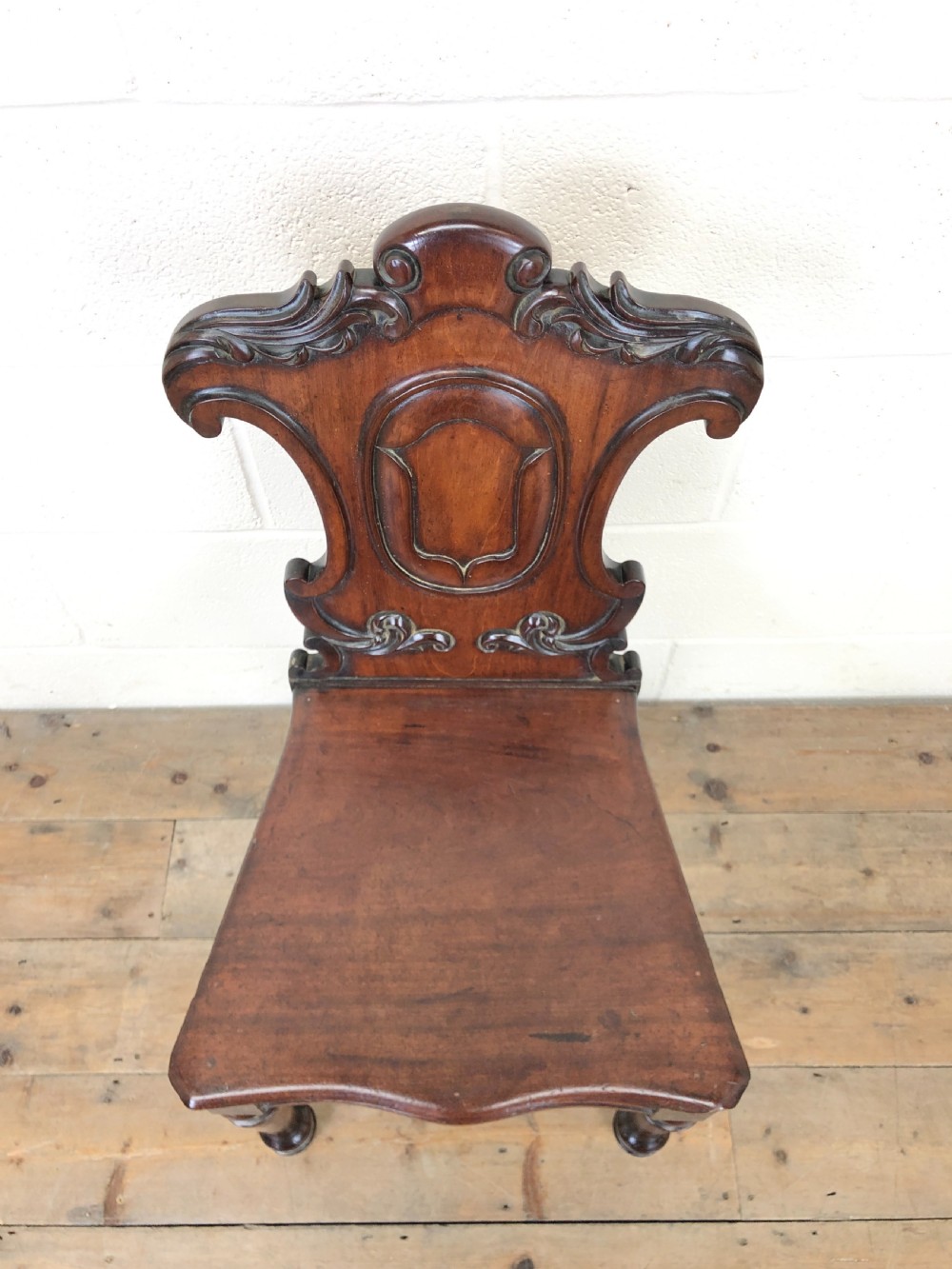 19th Century Mahogany Hall Chair View II