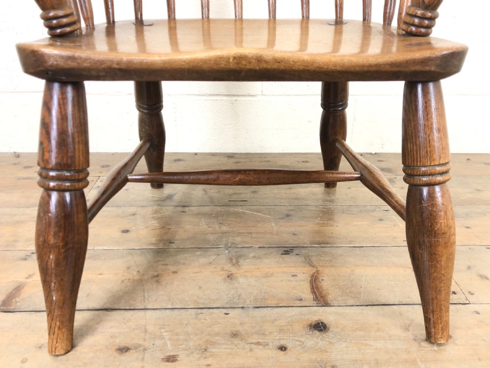 Antique Stick and Hoop Back Armchair View V
