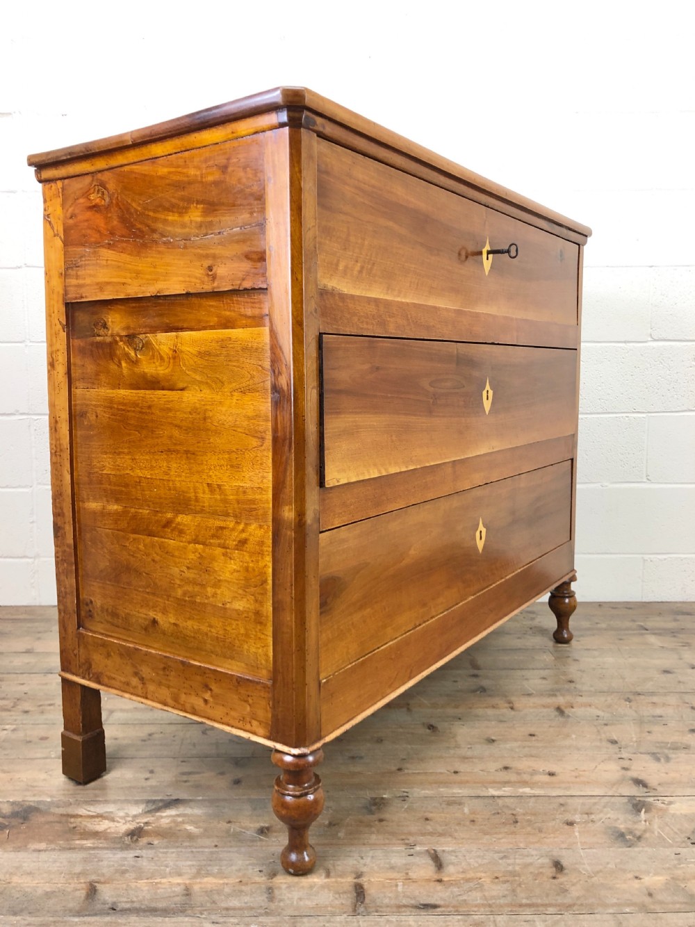 Unusual Antique Mahogany Chest of Drawers View IX