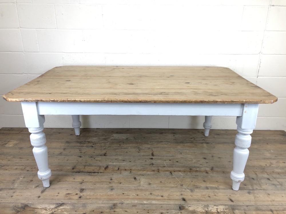 Victorian Antique Pine Farmhouse Kitchen Table
