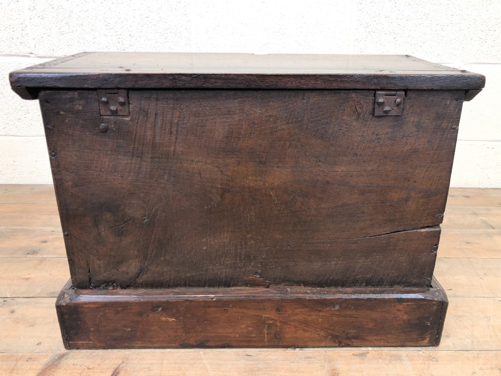 Antique Carved Oak Coffer View VII