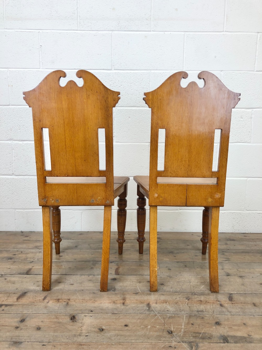 Antique Pair of Carved Oak Chairs View VI