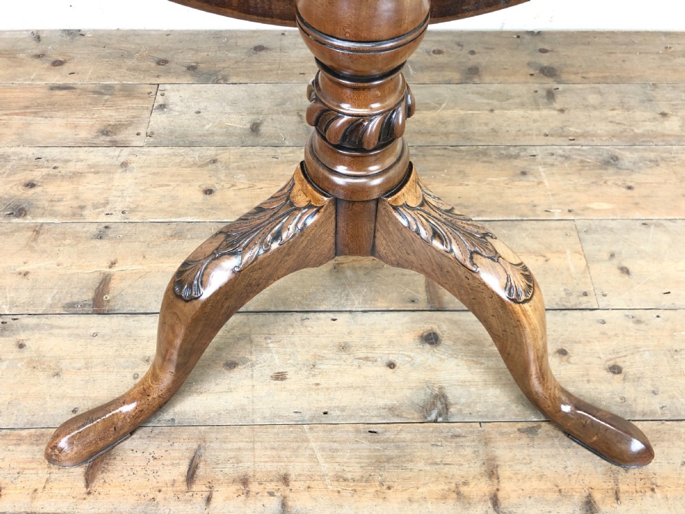 Georgian Mahogany Birdcage Pedestal Table  View VII