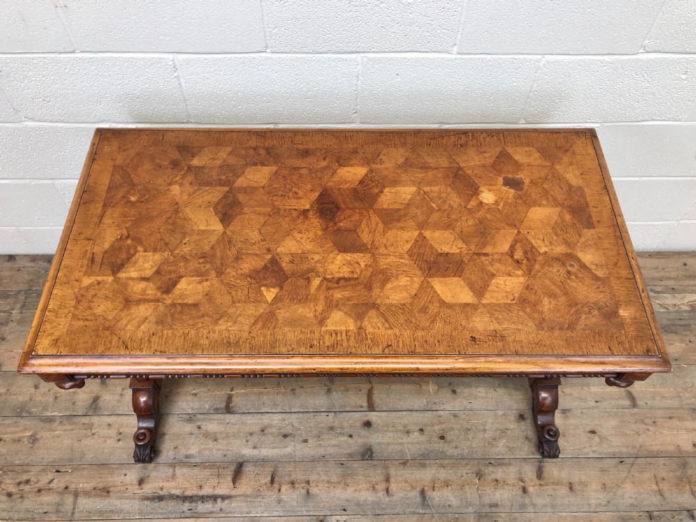 Antique Walnut Table with Barley Twist Legs View II