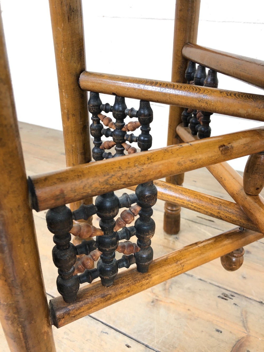 Early 20th Century Folding Table with Brass Top View IV
