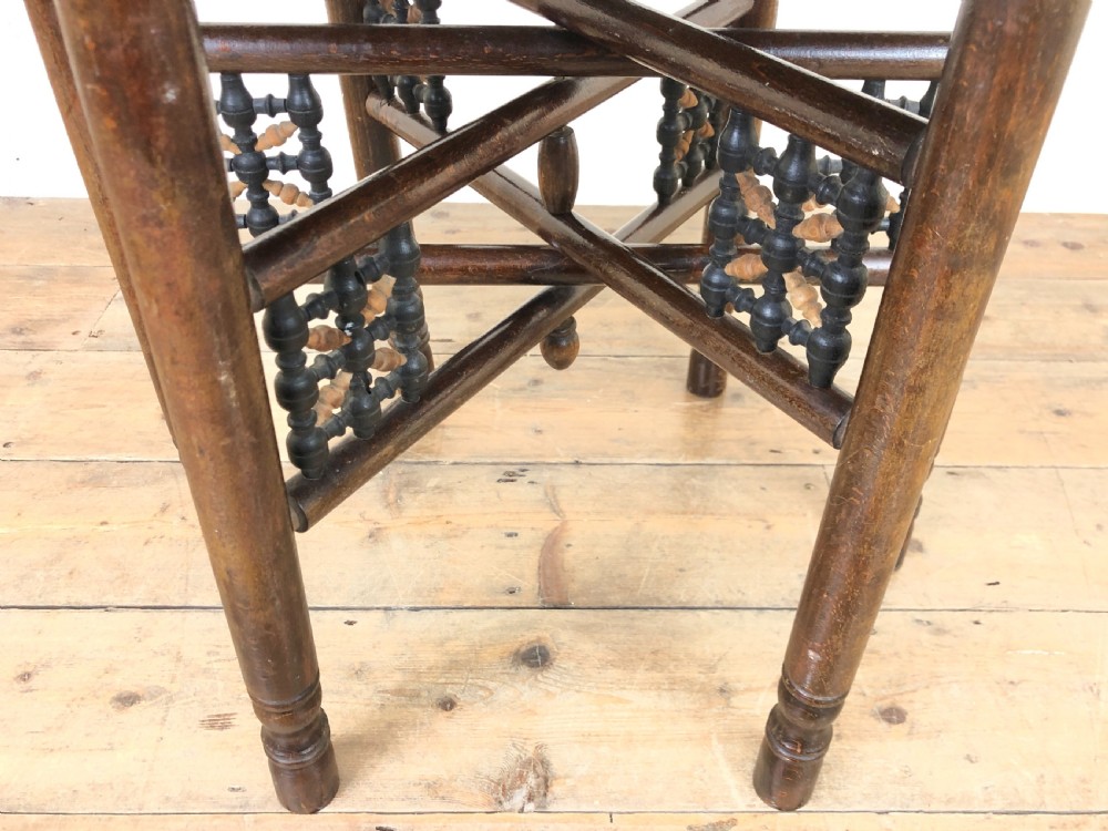 Middle Eastern Brass Tray Top Folding Table View V