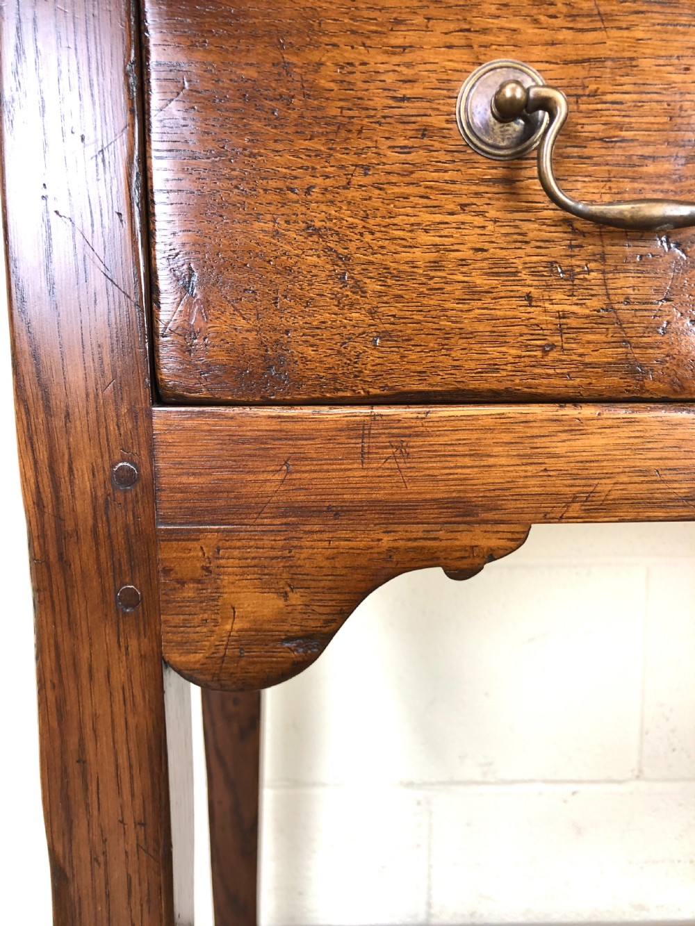 Early 20th Century Antique Oak Side Table View IV