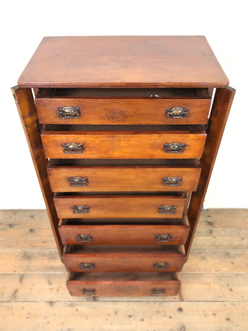 19th Century Mahogany Wellington Chest View V
