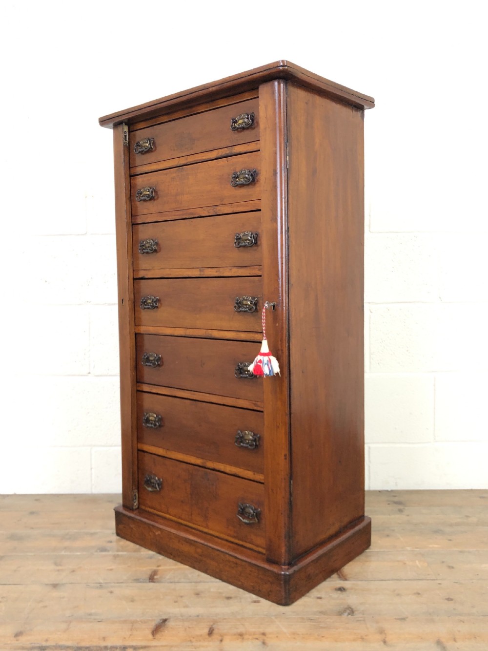 19th Century Mahogany Wellington Chest View VI