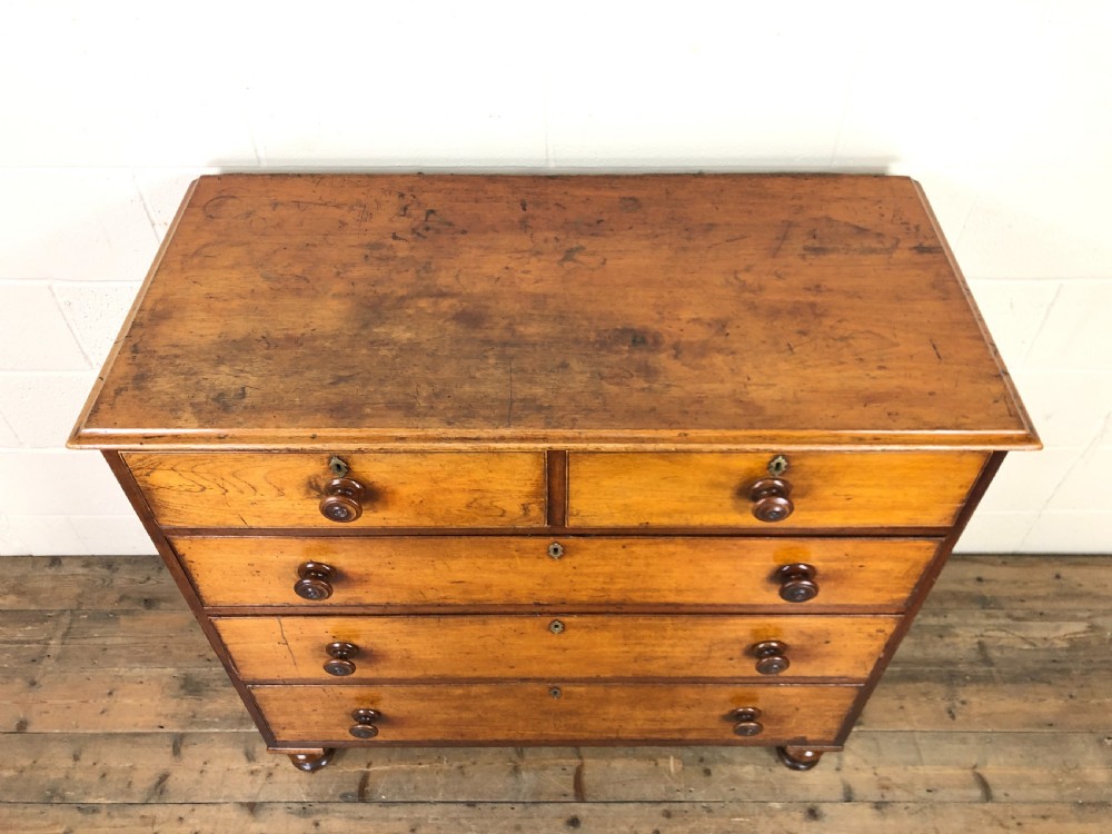 19th Century Mahogany Straight Chest of Drawers View II