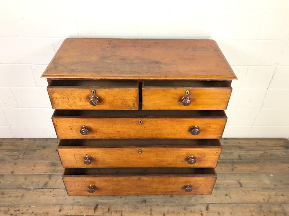 19th Century Mahogany Straight Chest of Drawers View III