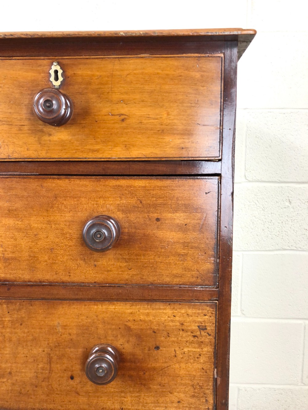 19th Century Mahogany Straight Chest of Drawers View VI