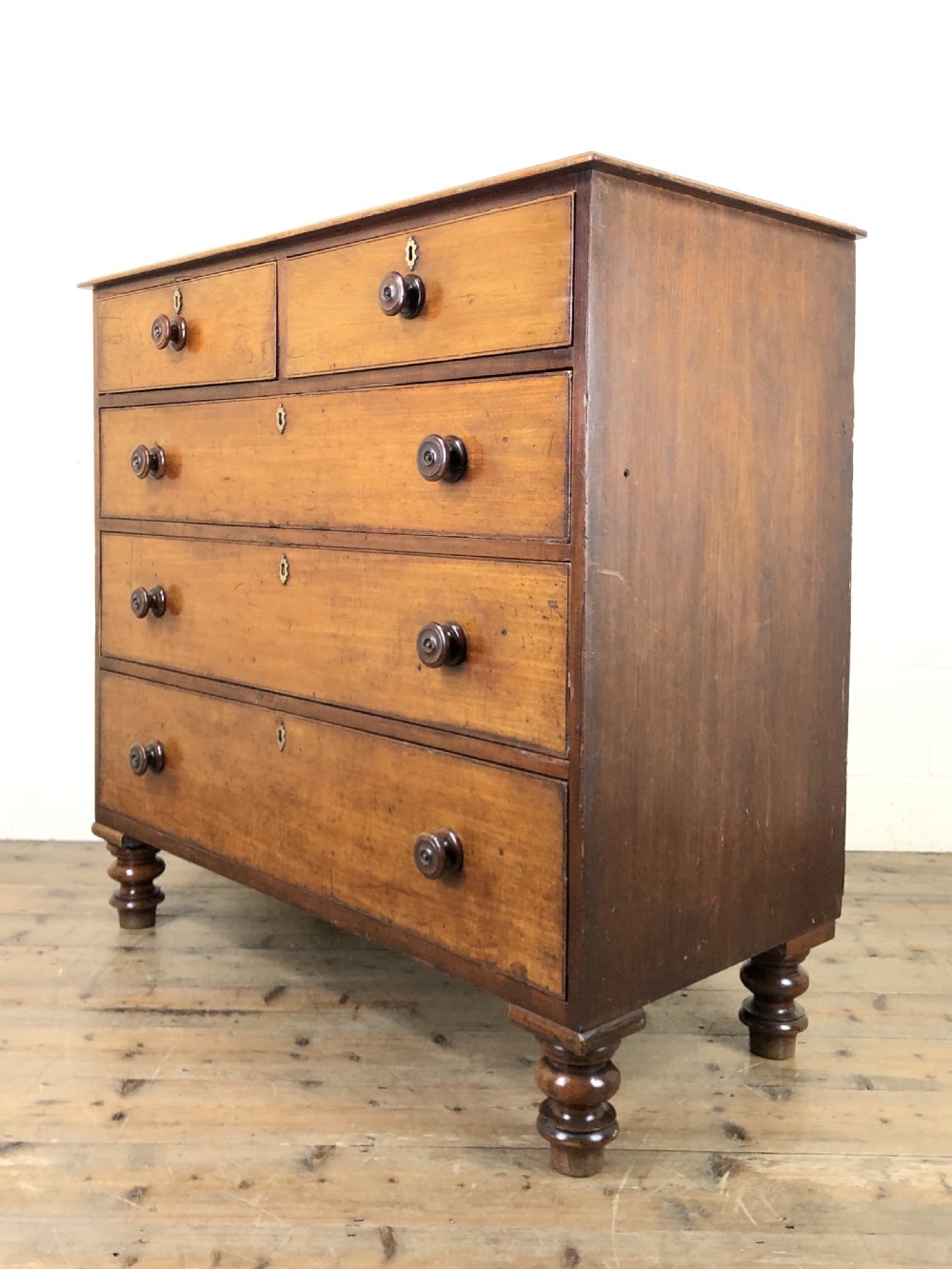 19th Century Mahogany Straight Chest of Drawers View VII