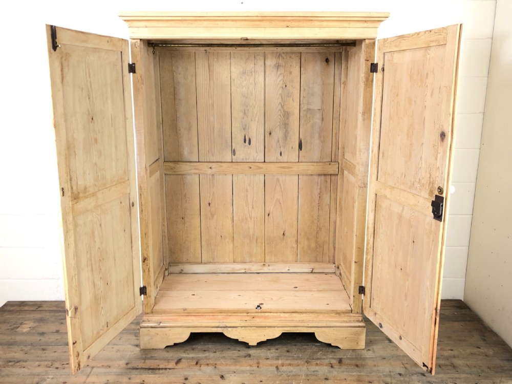 Victorian Pine Two Door Cupboard View II