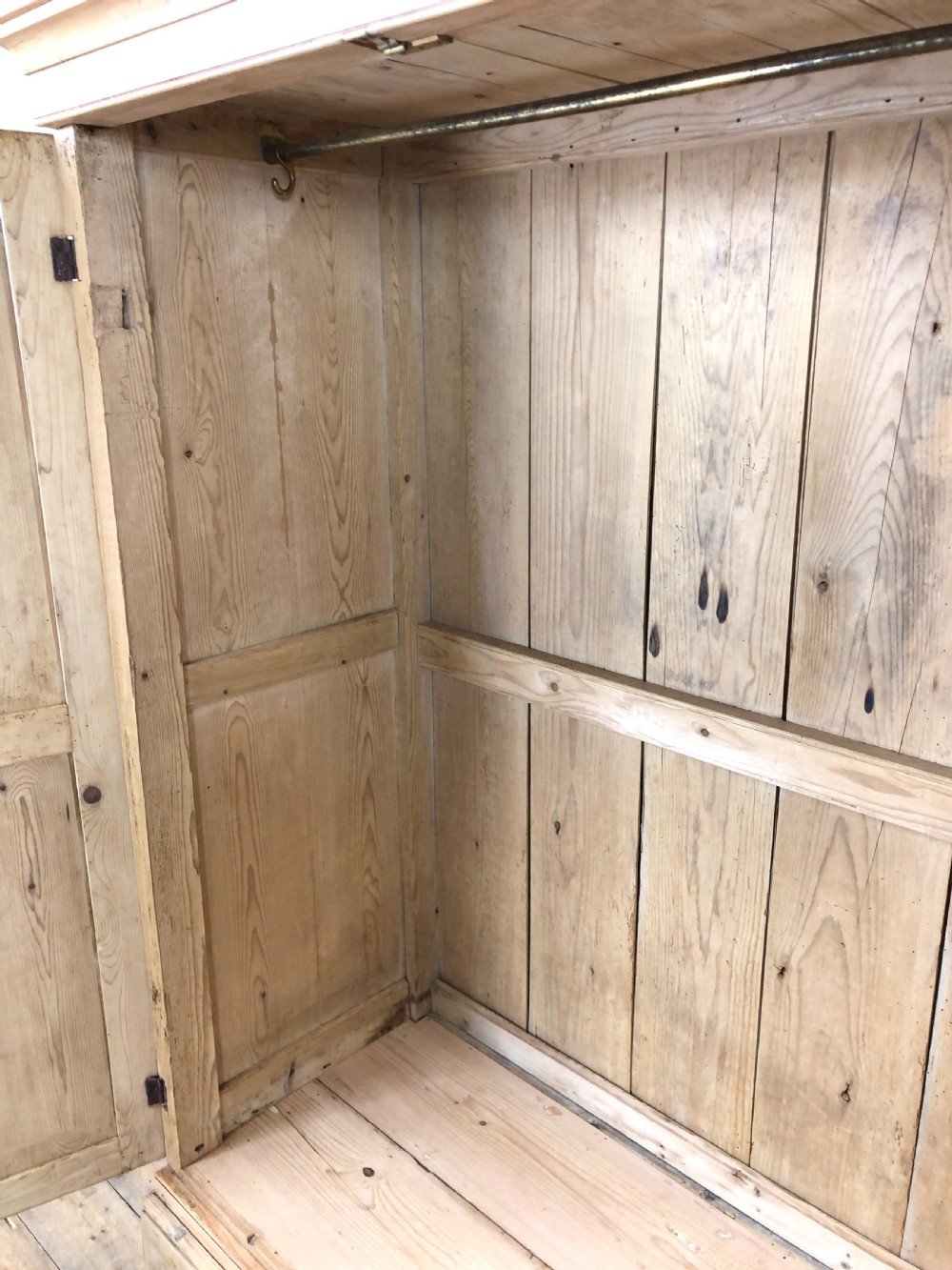Victorian Pine Two Door Cupboard View IV