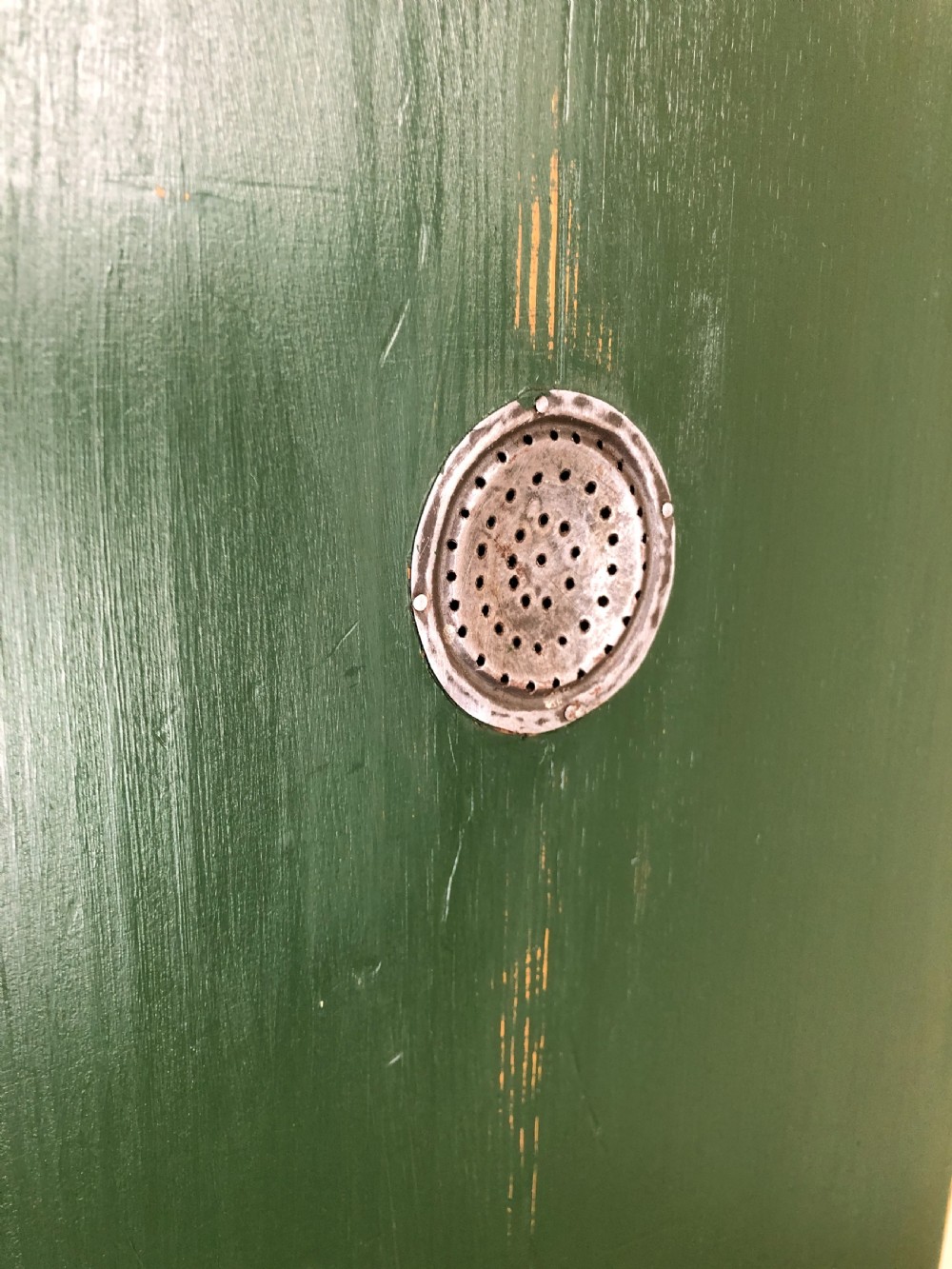Antique Green Painted Pine Cupboard View X