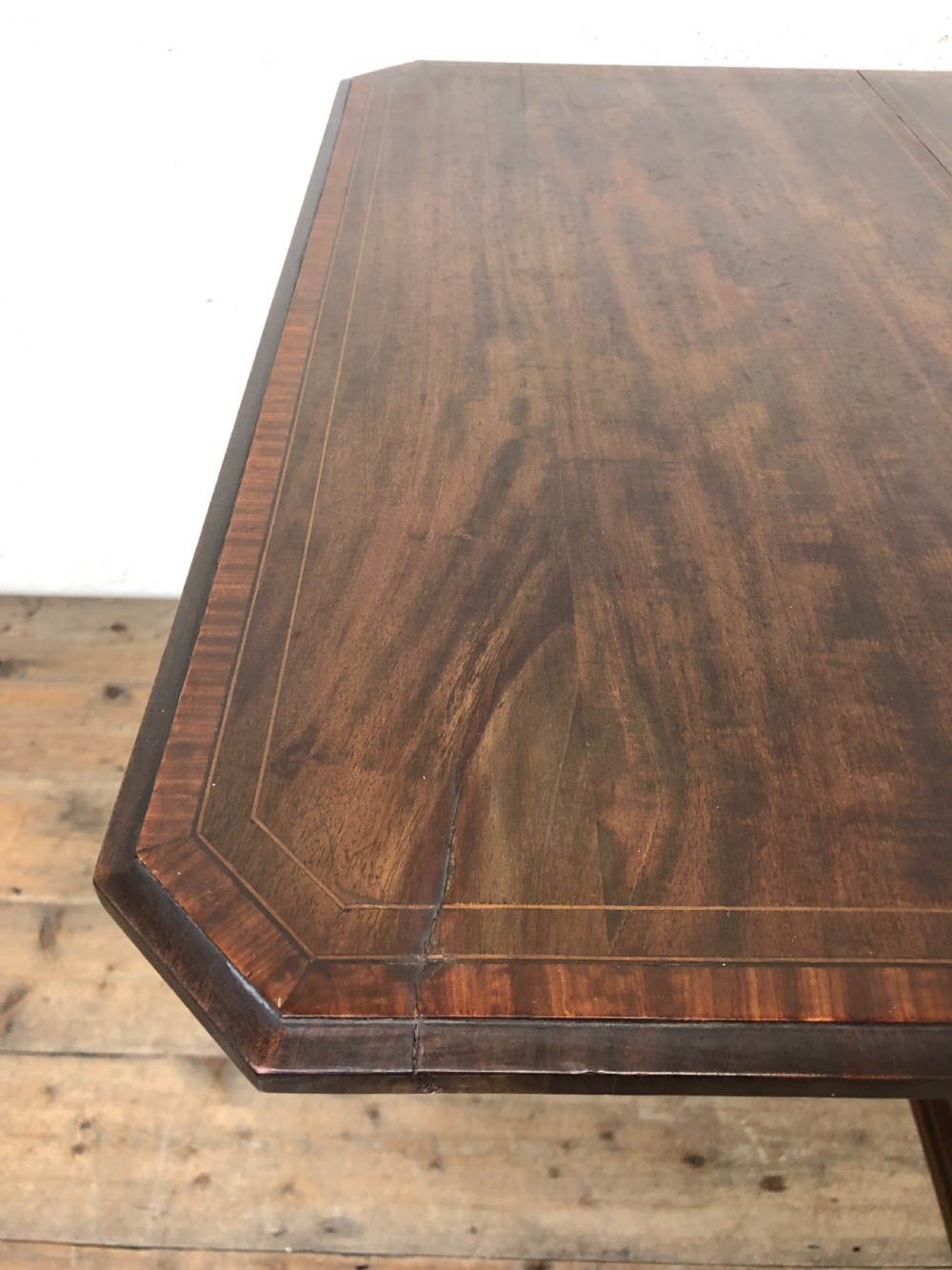 Antique Edwardian Mahogany Drop Leaf Table  View IV
