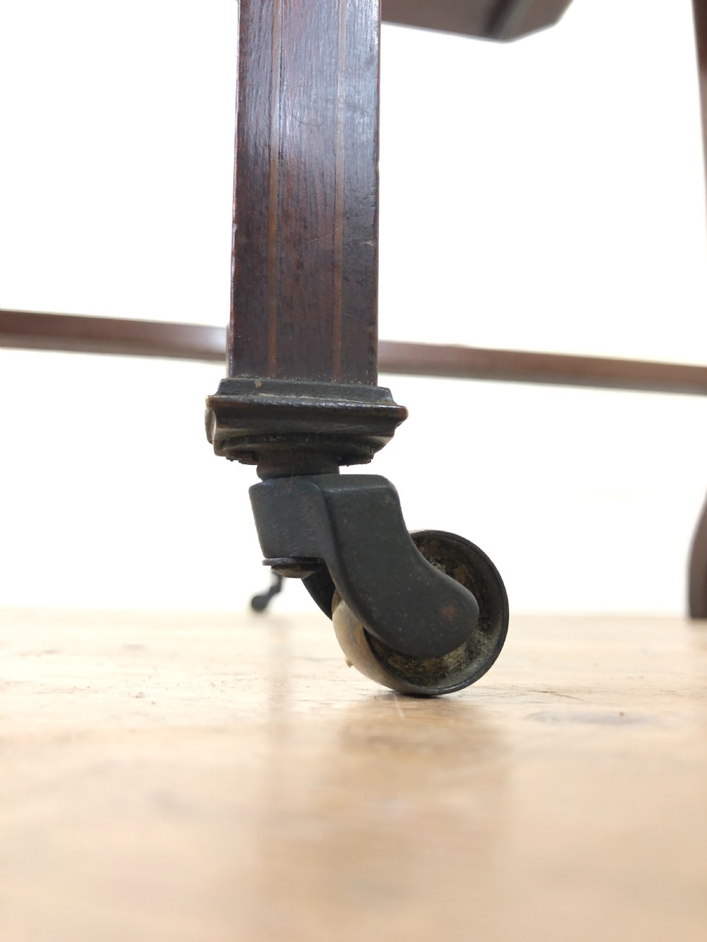 Antique Edwardian Mahogany Drop Leaf Table  View VI