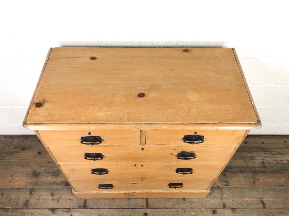 Antique Pine Chest of Drawers View II