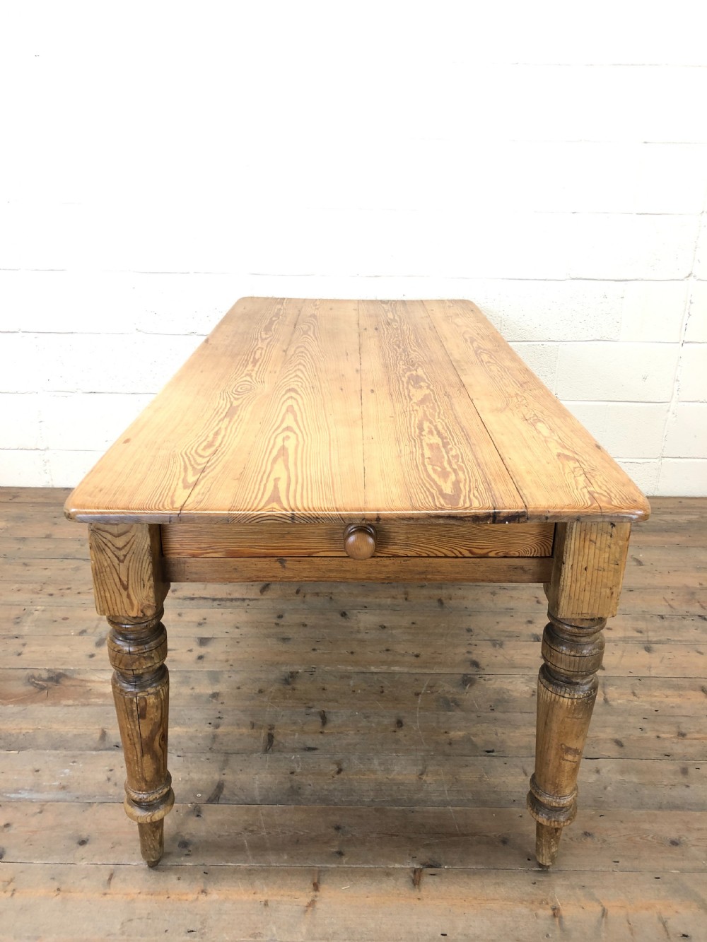Victorian Pine Kitchen Table View VII