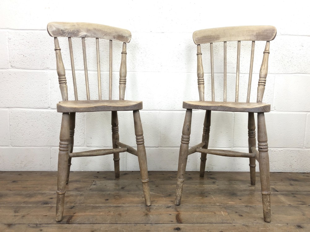 Pair of 19th Century Ash and Elm Chairs View III