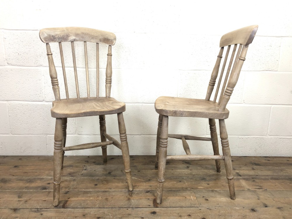 Pair of 19th Century Ash and Elm Chairs View V