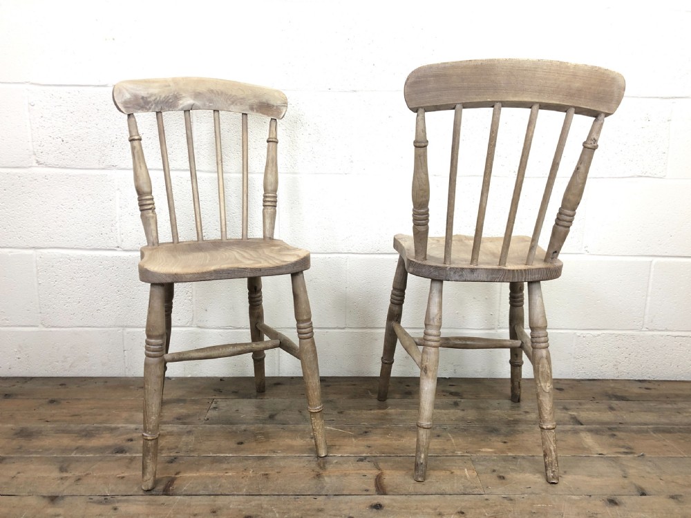 Pair of 19th Century Ash and Elm Chairs View VI