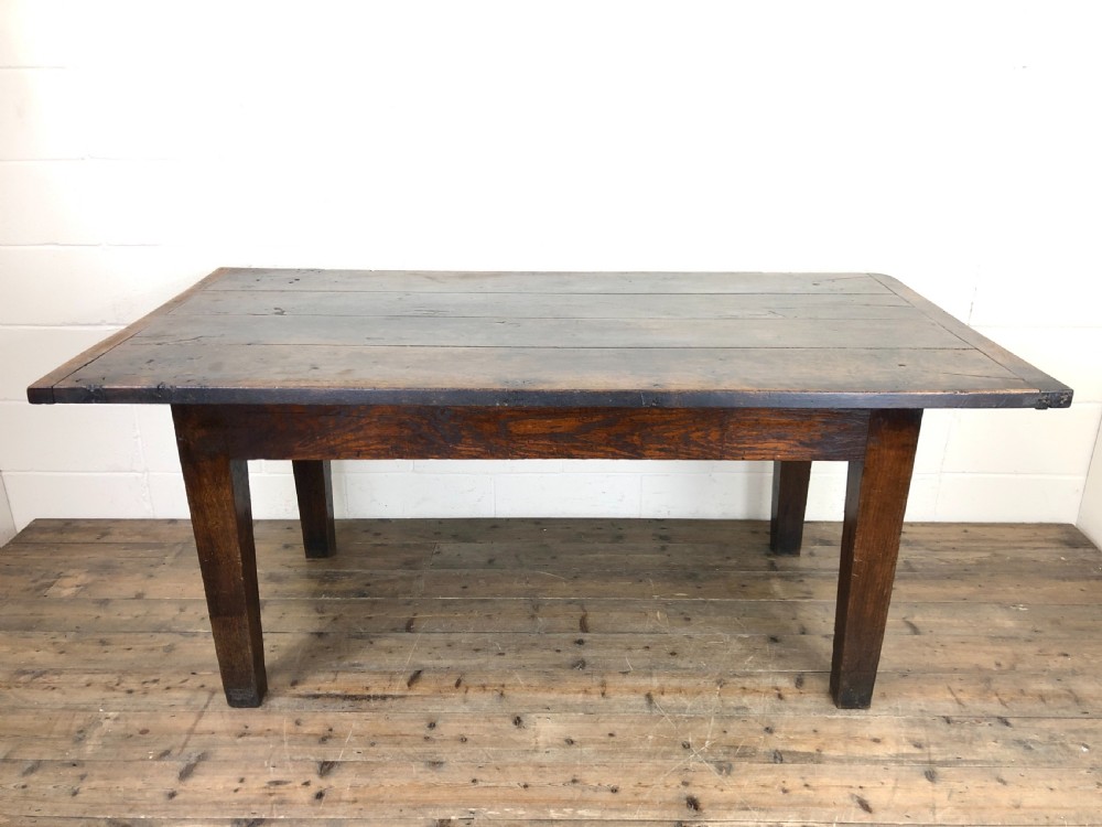 Early 19th Century Oak Kitchen Table View VI
